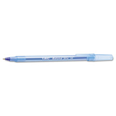 Round Stic Ballpoint Pen, Blue Ink, Medium Point, 1.0