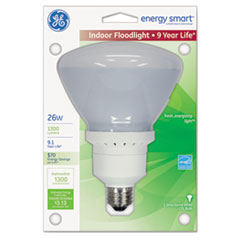 Energy Smart Compact
Fluorescent Light Bulb,
Indoor Flood, 1300 lm, Soft
White - C-FLOODLIGHT 26W 1PK
SFT WHI 1/EA