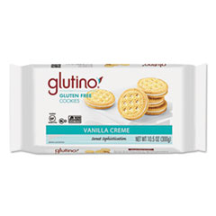 Gluten Free Cookies, Vanilla
Cr?me, 10.5 oz Pack -
FOOD,GF,VAN CREME COOKIES