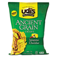 Gluten Free Ancient Grain
Crisps, Jalapeno Cheddar,
4.93 oz Bag -
FOOD,GF,AG,JALEPO CRISPS
