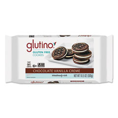 Gluten Free Cookies,
Chocolate w/Vanilla Cr?me,
10.5 oz Pack - FOOD,GF,CHOC
CREME COOKIE
