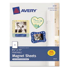 Personal Creations Inkjet
Magnet Sheets, 8-1/2 x 11,
White, 5/Pack - MAGNET,SHEETS
8.5X11,WHT