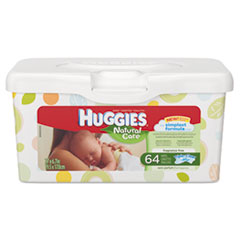 HUGGIES Natural Care Baby Wipes, Unscented, White,