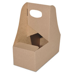 Automatic Drink Carrier With
Handle, Kraft, 2-Cup, 7 5/8 x
3 3/4 x 9 - C-TRAY
PAPER-CARRYOUT-2CUPKRAFT (250)