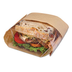 Dubl View Sandwich Bags,
Paper, 9 1/2w x 5 3/4d x 2
3/4h, Brown - C-DUBLVIEW KFT
PPR BG 5.75X2.75X9.5 BRO 1@500