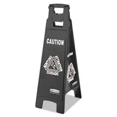 Executive 4-Sided
Multi-Lingual Caution Sign,
Black/White, 11 9/10 x 38 -
C-EXECUTIVE SERIES 4SD SFTY
SIGN CAUTION WET FLR B