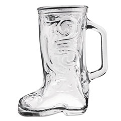 Boot Beer Mug, Glass, 12 1/3
oz, Western Boot, Clear -
12.5-OZ-BOOT-MUG(24)