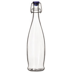Glass Water Bottle with Wire
Bail Lid, 33 7/8 oz, Clear
Glass - 33-7/8 WATER BTL
W/WRBLLID(6)W/WIRE BALL LID