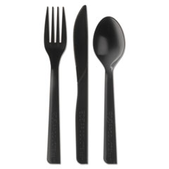 Blue Stripe Cutlery Kit, Fork-Knife-Spoon-Soup Spoon,