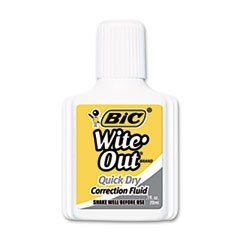 Wite-Out Quick Dry Correction
Fluid, 20 ml Bottle, White,
12/Pack -
(H)FLUID,CORRECT,.7OZ,WHT