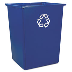 Glutton Recycling Container,
Rectangular, 56 gal, Blue -
GLUTTON CONTAINER W/RECYCLING
SYMBOL