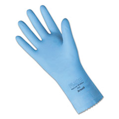 Fishscale-Grip Latex Gloves, Sky Blue, Small - SMALL SKY