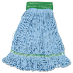 Mop, Cotton, Looped End, Wide Band, Blue -