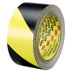 Safety Stripe Tape, 2&quot; x 100 ft, Black/Yellow -
