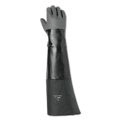Thermaprene Heat-Resistant Gloves, Black/Gray, 26&quot;, Size