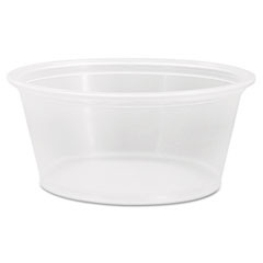 Conex Polypropylene Portion Cup, Clear, 3-1/4 oz, 125/Bag