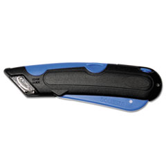 Easycut Cutter Knife
w/Self-Retracting
Safety-Tipped Blade,
Black/Blue - KNIFE,SELF
RETRACTING