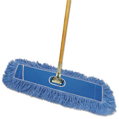 Dry Mopping Kit, 24 x 5 Head, Blue, Synthetic, 60&quot; Handle -