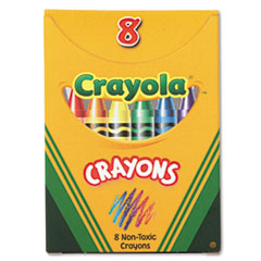 Classic Color Pack Crayons, Tuck Box, 8 Colors/Box -