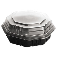 OctaView HF Containers,
Black/Clear, 31oz, 9.55w x
9.13d x 3.01h - C-OCTAVIEW
PLAS OCTGN H/L CNTNR 9IN BLA
2/50