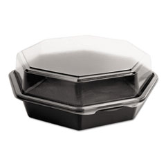 OctaView CF Containers, Black/Clear, 42oz, 9.57w x