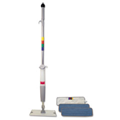 Bucketless Microfiber Mop
System, 5 x 18 Head, 59&quot;
Handle, Blue/Gray - C-BKTLESS
CLNG SYS 18IN MICROFBR BLU 1