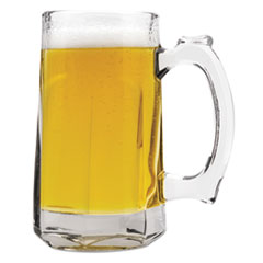 Tankard Beer Mug, Glass, 12 oz, Clear - 12 OZ. BEER