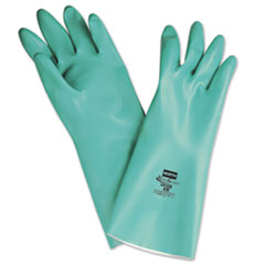 NitriGuard Unsupported Nitrile Gloves, Green, One