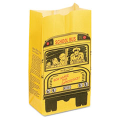 SOS Bakery Bag Dubl Wax?,
13lb, Black, Red, Yellow -
DUBL-WAX PPR BG 5LB/6LB AUTO
BTM SCHOOL BUS 500