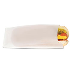 Dry Wax Hot Dog Bag, 8 1/2&quot; x
3 1/2&quot;, White - DRY WX HOT
DOG BG 3.5X1.5X8.5 WHI 6/1M