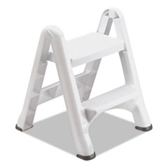 EZ Step Two-Step Folding
Stool, 19 1/2l x 20 3/5w x 22
7/10h, White - FOLDNG
STEPSTOOL WHITE2-STEP