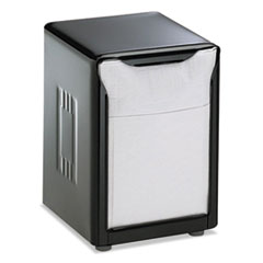 Tabletop Napkin Dispenser,
Low Fold, 3-3/4 x 4 x 5-1/2,
Capacity: 150, Black -
C-NAPKIN DISP BLACK