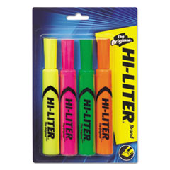 Desk Style Highlighter,
Chisel Tip, Fluorescent
Yellow/Orange/Green/Pink,
4/Set -
HILIGHTER,FLRSCNT,4ST,AST