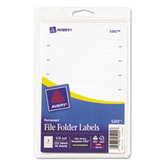 Print or Write File Folder
Labels, 11/16 x 3-7/16,
White, 252/Pack -
LABEL,FLE,FLDR,252/PK,WHT