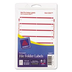 Print or Write File Folder
Labels, 11/16 x 3-7/16,
White/Dark Red Bar, 252/Pack
- LABEL,FILE,FLDR,252PK,DRD