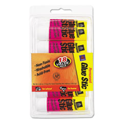 Clear Application Permanent
Glue Sticks, .26 oz, Stick,
18/Pack -
GLUE,STIC,.26OZ,18/PK,WHT