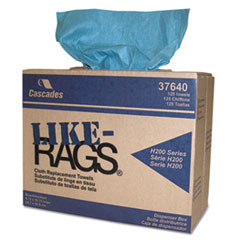 Like-Rags Spunlace Towels, Blue, 9 3/4 x 16 3/4,