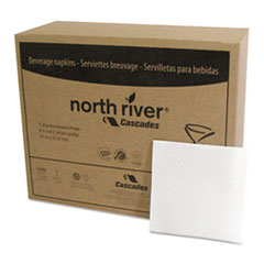 North River Single Serve Napkins, 1-Ply, 4.25x4.25,