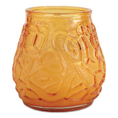 Victorian Filled Candle,
Amber, 60 Hour Burn, 3 3/4&quot;H
- C-FANCY LITE VICTORIAN
CANDLE 60HR AMB 12