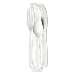 Heavyweight Polystyrene Forks, Knife, Teaspoon, White