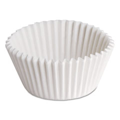 Fluted Bake Cups, 7/8&quot; x 7/8&quot;
x 1 1/4&quot;, White -
BAKINGCUP-PAPER-WHT-3
(20/500) DRY WAX, 3x1.25x7