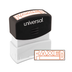 Message Stamp, FAXED, Pre-Inked/Re-Inkable, Red -