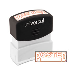Message Stamp, POSTED, Pre-Inked/Re-Inkable, Red -