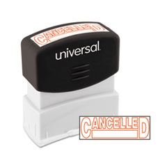 Message Stamp, CANCELLED, Pre-Inked/Re-Inkable, Red -