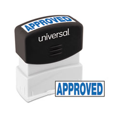 Message Stamp, APPROVED, Pre-Inked/Re-Inkable, Blue -