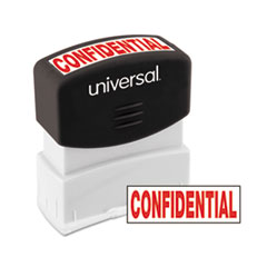 Message Stamp, CONFIDENTIAL, Pre-Inked/Re-Inkable, Red -