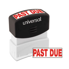 Message Stamp, PAST DUE, Pre-Inked/Re-Inkable, Red -