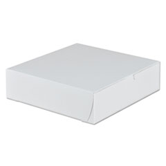 Tuck-Top Bakery Boxes, 9w x
9d x 2 1/2h, White - C-BOX
BAKERY-9X9X2-1/2-LK(250)