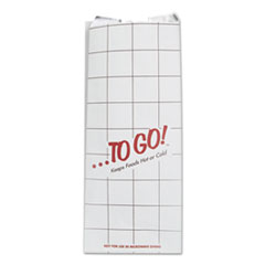 Foil Sandwich Bags, 6 x 4 3/4
x 14, White, To Go! - FOIL
INSUL BG 6X4.75X14 TO GO
RED/BLA 500