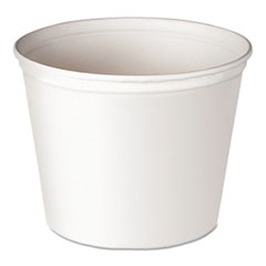 Double Wrapped Paper Bucket,
Unwaxed, White, 165 oz -
C-UNWXD DBL WRPD FOOD BKT
165OZ WHI 100